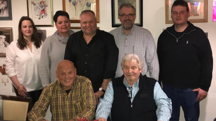 Foto, v.l.n.r.: Katharina Minkhofer, Christiane Werner, Elmar Habicht (vorne), Hans Antonius Knoblauch, Benno Portmann, Udo Skapski (vorne) und Sebastian Rust.